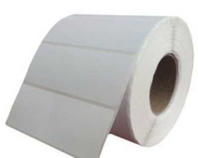 Giấy in tem Decal thường PVC 70x25mm cuộn 50m dành cho máy in mực