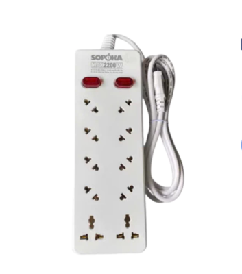Ổ Cắm 10 Lổ Cắm 2200W Dây Dài 4 Mét Sopoka 10A4