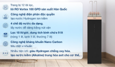 Máy lọc nước RO nóng nguội lạnh Hydrogen ion kiềm Kangaroo Sumire KGHC12A3 12 lõi