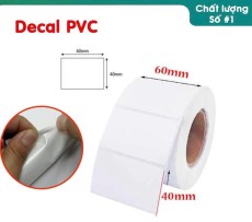 Tem dán gỗ CNC polyme 60×40mm (tem PVC nhiệt 60×40mm)
