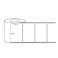 Decal thường 100x55mm cuộn 50m, 1 tem/hàng