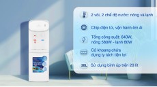 Cây nước nóng lạnh úp bình Hòa Phát HTL236 640W