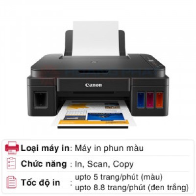 Máy in phun màu đa năng Canon G2010 (In, Scan, Copy, A4, USB)