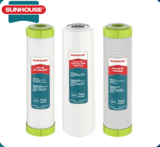 Bộ 3 Lõi Lọc Nước 123 Đúc Nối Nhanh Sunhouse
