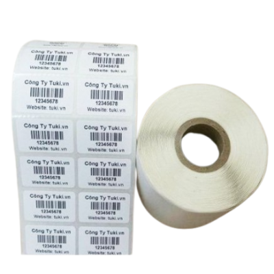 Decal in nhiệt 2 tem 35x22mm. 2000 tem/ cuộn.