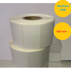Decal nhiệt 40x25mm, 1tem/hàng cuộn 900 tem
