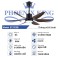 Quạt trần QT3181 cánh vân gỗ