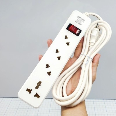 Ổ Cắm Điện SOPOKA 4 Lỗ Chéo 2200W 4A2-3 – Dây Dài 2.5m Có Công Tắc