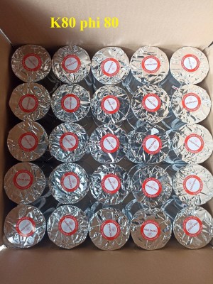 Giấy in nhiệt in bill HISO K80 phi 80 (K80f80)