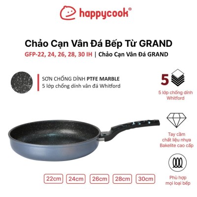 Chảo Cần Vân Đá Bếp Từ GRAND HAPPYCOOK, GFP-30IH