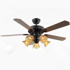 Quạt trần 1255BK có đèn