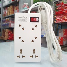 Ổ cắm điện 6 lỗ chéo lõi chịu nhiệt 2200W 6A2-5 SOPOKA