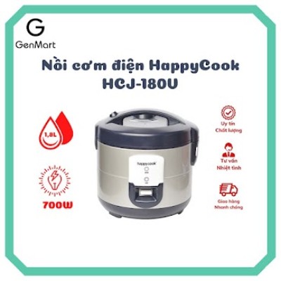 Nồi cơm điện sản gài 1.8L HAPPYCOOK, HCJ-180V