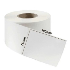 Decal tem thường A7 kích thước 75x100mm cuộn 50m - Dành cho máy in mực