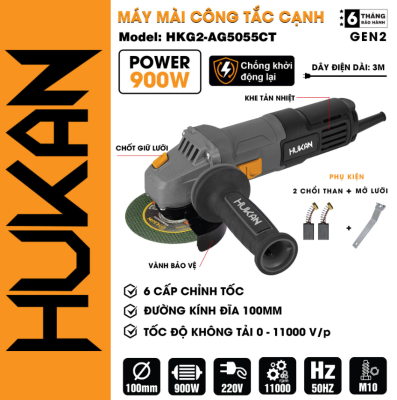 Máy Cắt Mài Sử Dụng Điện 220V HUKAN (GEN2) HKG2-AG5055CT