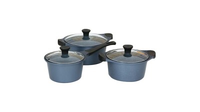 Bộ 3 nồi đúc vân đá xanh Supor Durarock H23102-T1