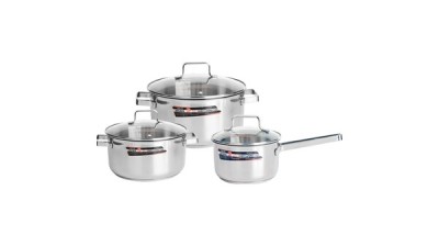 Bộ nồi Inox 3 đáy cao cấp Happy Cook Milan HC-06MLGX