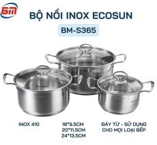Bộ nồi inox Ecosun BM-S365