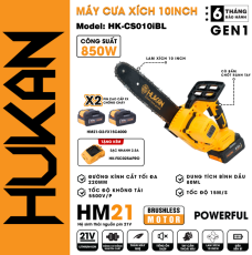 Máy cưa xích 10inch Hukan HK-CS010IBL