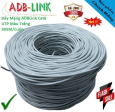 Dây mạng CAT6 - 8 sợi - màu trắng. Cuộn 305 mét