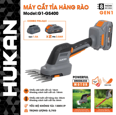 Máy cắt tỉa hàng rào Hukan (GEN1) G1-GS400