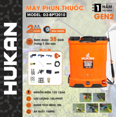 Máy phun thuốc sạc bình acquy Hukan Gen2 – G2-BPT2010