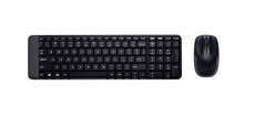 Bộ bàn phím chuột không dây Logitech MK220 Wireless (USB/đen)