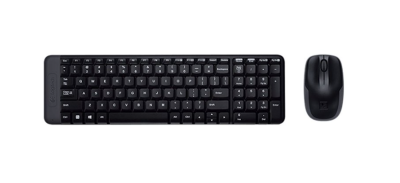 Bộ bàn phím chuột không dây Logitech MK220 Wireless (USB/đen)