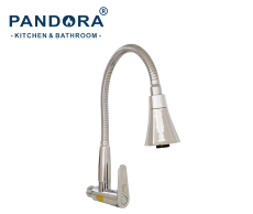 Vòi rửa bát đơn cao cấp cắm tường mềm PANDORA PA 8105C