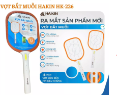 Vợt Bắt Muỗi HAKIN HK-226 | Vợt Muỗi Sạc Điện Pin Lithium | Có Đèn LED |