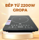 Bếp từ ĐƠN ĐEN GROPA 2.200W G2-602 KÈM NỒI