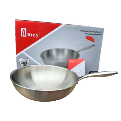 Chảo sâu lòng INOX 304 Amey chống dính S28 size 28cm