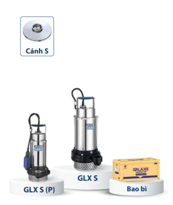 MÁY BƠM CHÌM GALAXY ÁP CAO-NƯỚC SẠCH GLX151S