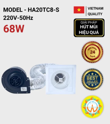 Quạt sên tăng áp TICO Luxury HA20TC8-S