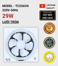 Quạt thông gió gắn tường Tico TC-25AV6