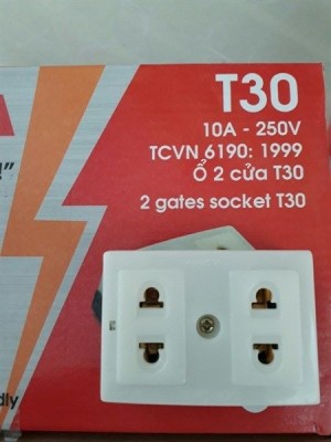 Ổ cắm 2 cửa SOPOKA T30