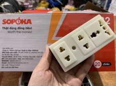 Ổ cắm 3 cửa Sopoka T32