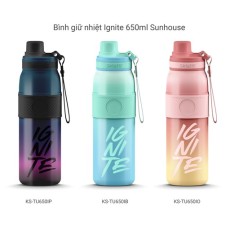 BÌNH GIỮ NHIỆT IGNITE 650ML SUNHOUSE KS-TU650IB