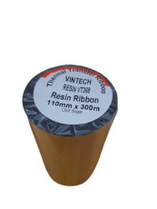 Ribbon mực in tem nhãn mã vạch decal Vintech Resin VT368 110mm x 300m