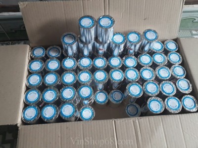 Giấy in nhiệt Antech K57 Phi 38 bọc bạc. In hóa đơn POS, Taxi, khổ giấy 57mm, đường kính cuộn 38mm