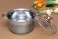 Nồi inox 5 đáy nắp kính 20 cm Sunhouse SHG24220