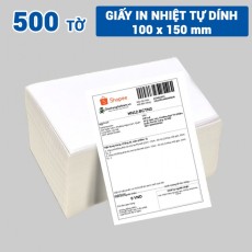 Tập 500 tờ Decal nhiệt 100x150mm in đơn hàng, tem phụ ...