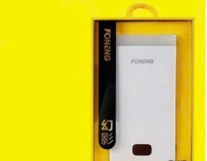 Pin sạc dự phòng ion liti dùng để sạc điện thoại, nhãn hiệu: FONENG, model: PX129, dung lượng pin: 10000mAh, điện áp: 5V/2A, công suất: 22.5W, mới 100%