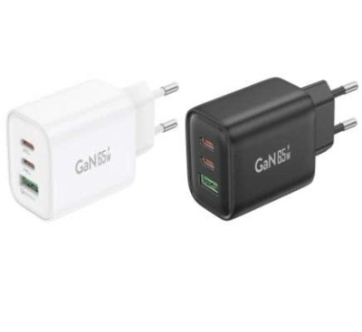 Bộ sạc điện thoại cổng C-C (gồm củ sạc và dây 1m), nhãn hiệu: FONENG, model: GaN10-EU, điện áp AC110-240V, công suất 65W