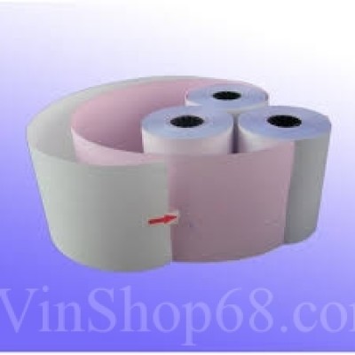 Giấy in hóa đơn 3 liên K75, phi 68mm. Dùng cho máy in kim
