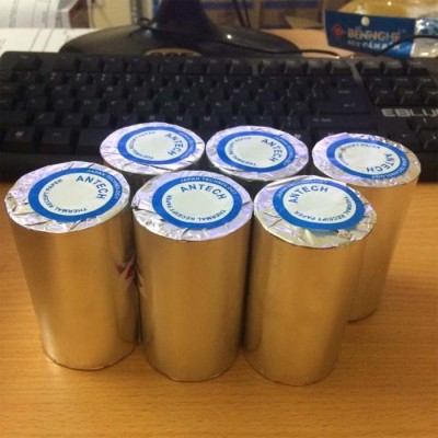Giấy in nhiệt K80 phi 80 bọc bạc - Antech K80x80mm