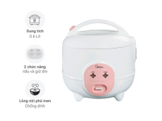 Nồi cơm điện Midea 0.6 lít MR-CM06SA