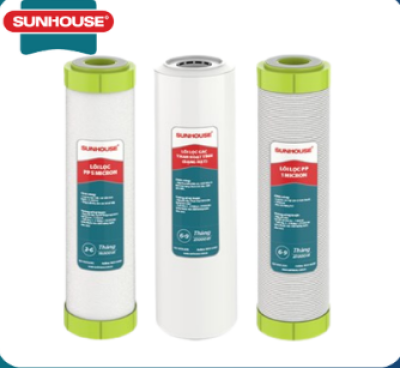 Bộ 3 Lõi Lọc Nước 123 Sunhouse