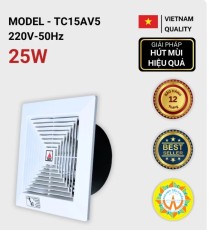 Quạt thông gió âm trần thẳng Tico TC-15AV5