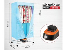 Tủ Sấy Quần Áo SAIKO CD-1502 - 15kg Quần Áo - Công Suất 1500W